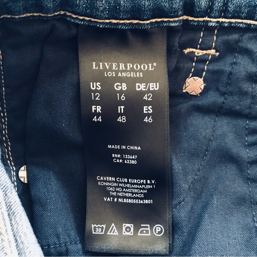 Liverpool The Slim Stretch Pull On Jeans Size 12/31 Love the Feel Feel the Love - Picture 7 of 15
